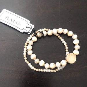 Ivory beaded bracelet